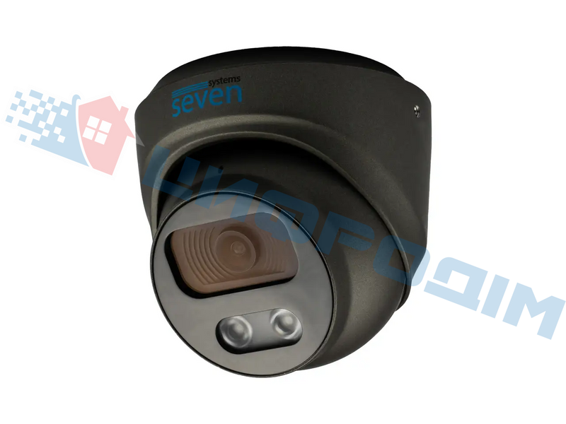 IP-відеокамера 2 Мп вулична/внутрішня SEVEN IP-7212PA (2,8) black IP7212PAb28 фото