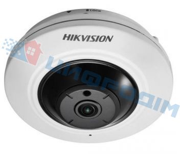 DS-2CD2955FWD-I (1.05 мм) 5Мп Fisheye IP видеокамера Hikvision с функциями IVS и детектором лиц 20478 фото