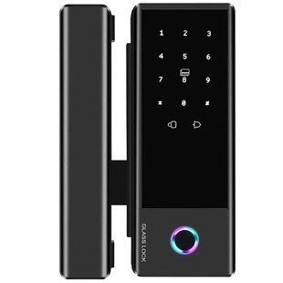 SEVEN LOCK SL-7776BF black Розумний біометричний замок на скляні двері 99-00022505 фото