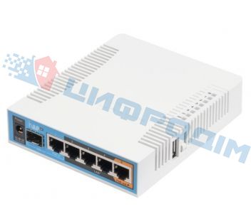MikroTik hAP ac (RB962UiGS-5HacT2HnT) Двухдиапазонная Wi-Fi точка доступа с 5-портами Ethernet для домашнего использования 22422 фото