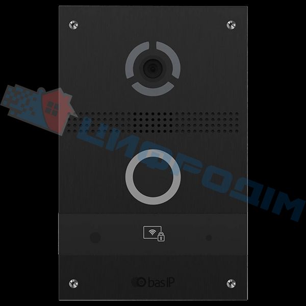 Bas-IP AV-08FB black IP панель виклику з розпізнаванням облич і зчитувачем UKEY 27108 фото