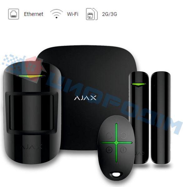 Комплект сигналізації Ajax StarterKit Plus Black 02-2004 фото