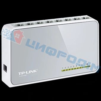 TP-LINK TL-SF1008D 8-портовый 10/100 Мбит/с настольный коммутатор 29391 фото