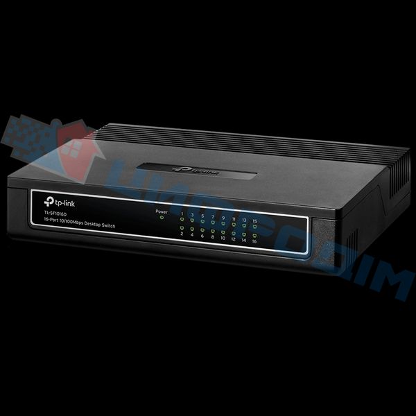 TP-LINK TL-SF1016D 16-портовый 10/100 Мбит/с настольный коммутатор 29392 фото